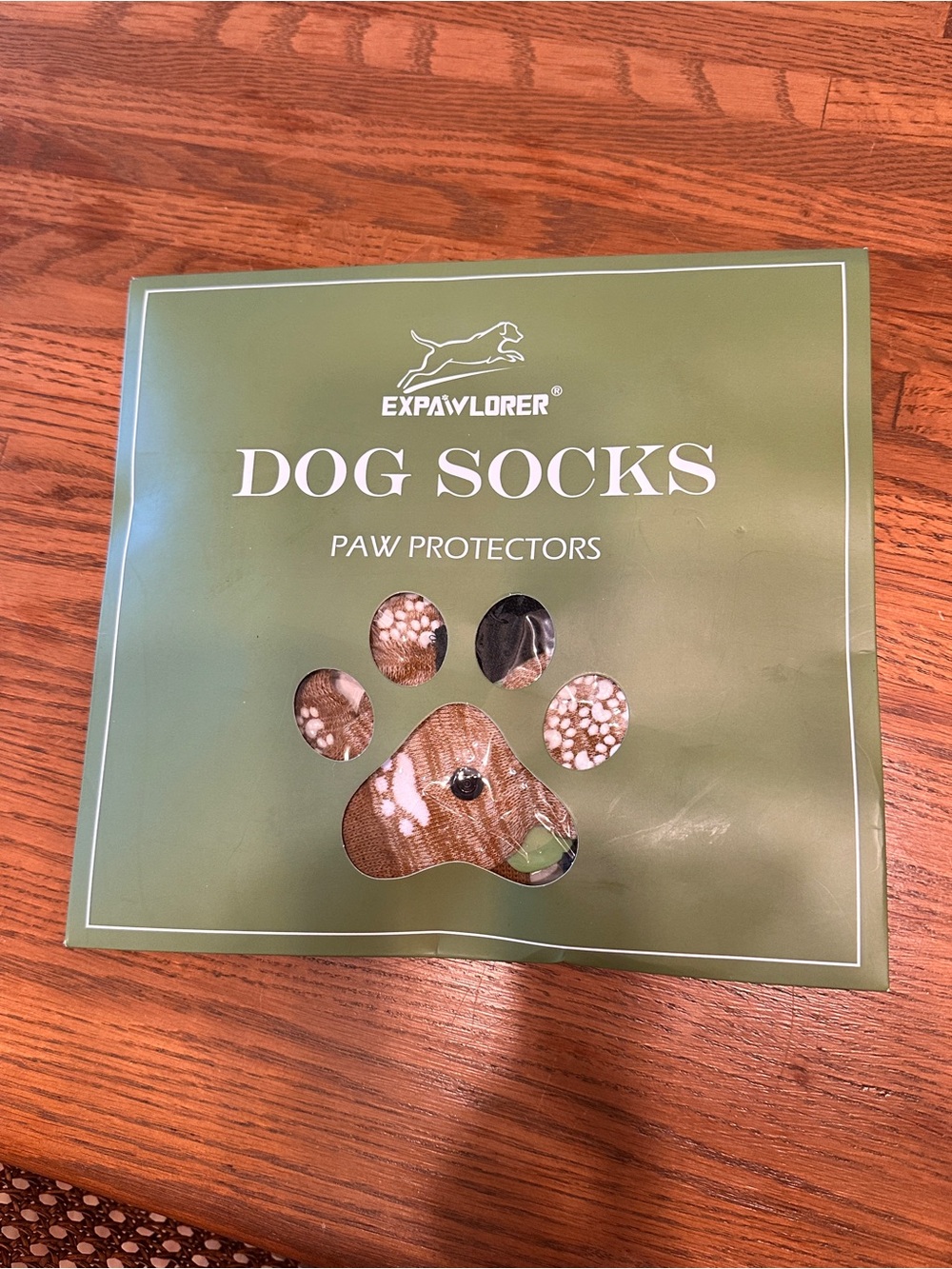 New Dog Socks Paw Protectors - Brown